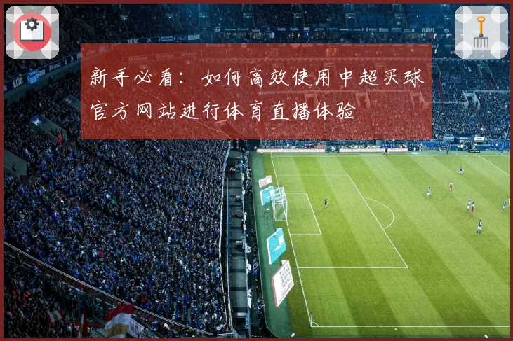 新手必看：如何高效使用中超买球官方网站进行体育直播体验